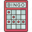 bingo, number, chance, luck, leisure 