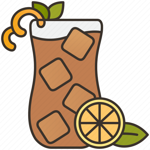 Beverage, drink, iced, lemon, tea icon - Download on Iconfinder