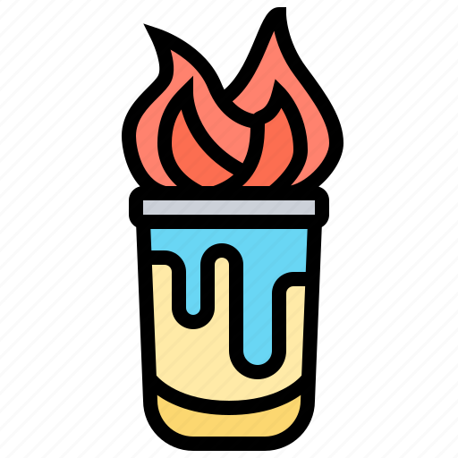 Alcohol, cocktail, fire, hot, shot icon - Download on Iconfinder