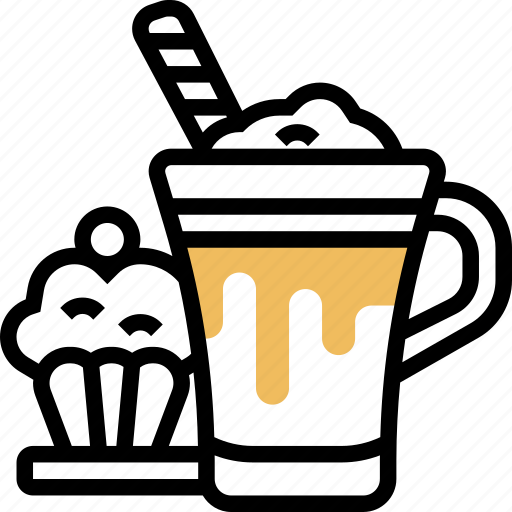 Espresso, frappe, smoothies, sweet, muffin icon - Download on Iconfinder