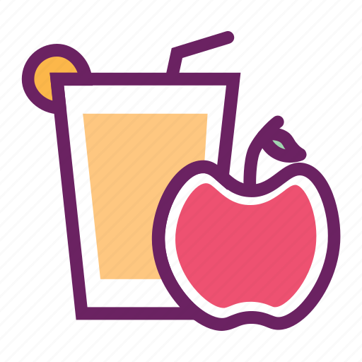 Apple Juice Beverage Fruit Juice Juice Soft Drinks Icon