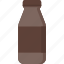 bottle, chocolate, milk, packaging, beverage, drink, food 