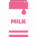 box, milk, packaging, uht, beverage, drink, strawberry