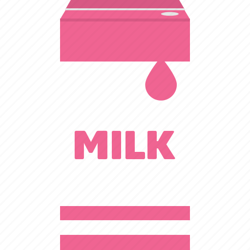 Box, milk, packaging, uht, beverage, drink, strawberry icon - Download on Iconfinder