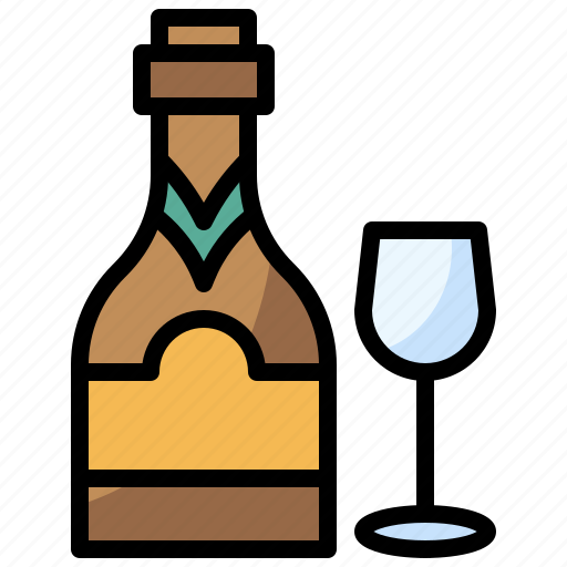 Beverage, bottle, champagne, drink, food, healthy, restaurant icon - Download on Iconfinder
