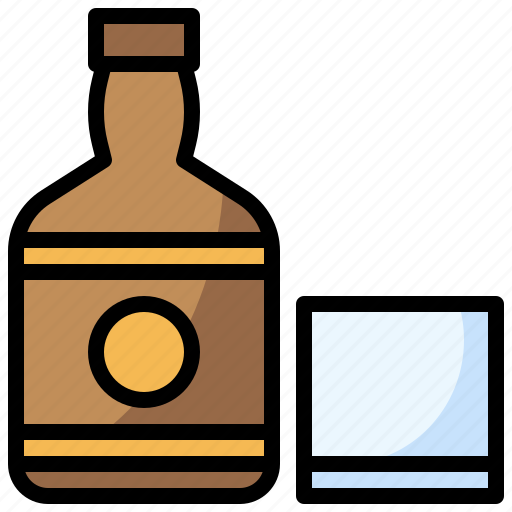 Beverage, bottle, drink, food, healthy, restaurant, whiskey icon - Download on Iconfinder