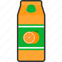 box, juice, orange, packaging, beverage, drink, fruit