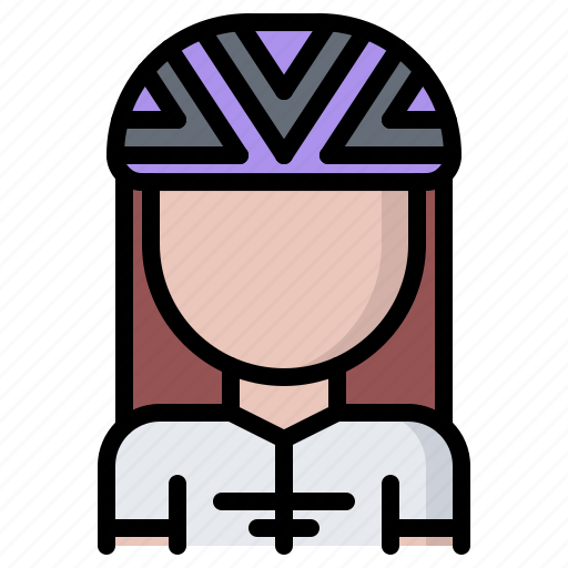 Bicycle, bike, cyclist, tournament, woman icon - Download on Iconfinder