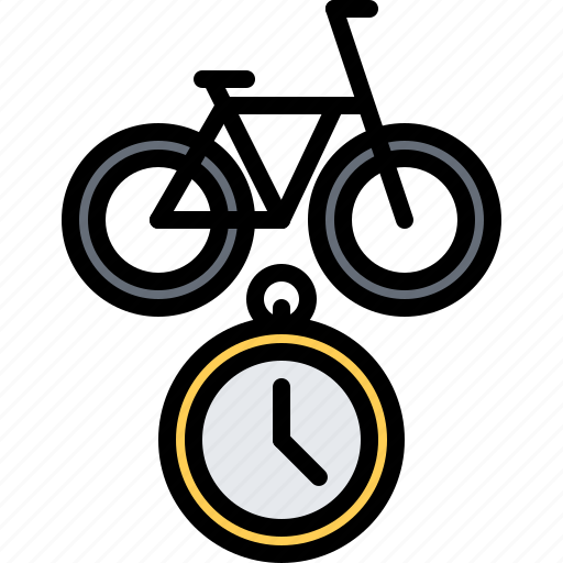 Bicycle, bike, cyclist, speed, stopwatch, time, tournament icon - Download on Iconfinder
