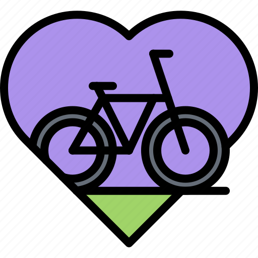 Bicycle, bike, cyclist, heart, love, tournament icon - Download on Iconfinder