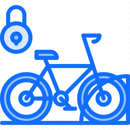 Bicycle, bike, cyclist, lock, parking, space, tournament icon - Download on Iconfinder