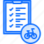 bicycle, bike, check, cyclist, tablet, tournament, workout 