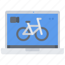 bicycle, bike, cyclist, laptop, online, streaming, tournament