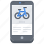 bicycle, bike, cyclist, purchase, shop, smartphone, tournament 