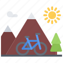 bicycle, bike, cyclist, mountain, nature, tournament, way