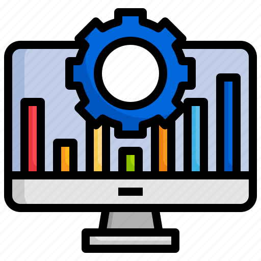 Data, processing, funnel, gear, analysis, computing icon - Download on Iconfinder