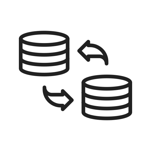 Data exchange, user flow, transfer, sync, interchange, sharing, shift icon - Download on Iconfinder