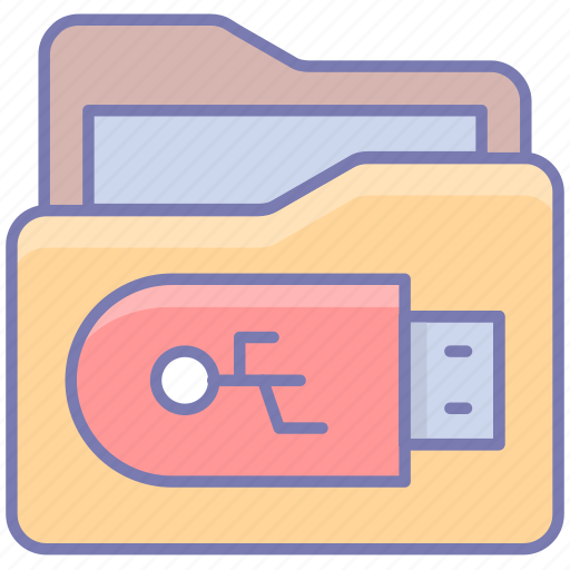 Folder, data, usb, storage, file, database icon - Download on Iconfinder
