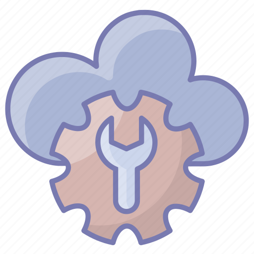 Weather, cloud, computing, network, storage, gear, setting icon - Download on Iconfinder