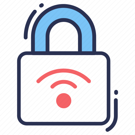 Connection, wireless, protection, secure, network, private, lock icon - Download on Iconfinder