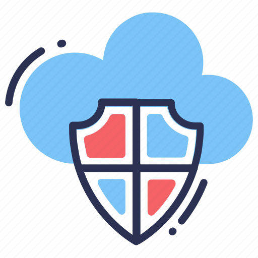 Cloud, shield, security, data, transection, protection, lock icon - Download on Iconfinder