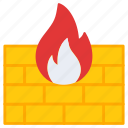 firewall, brick fire, brick burning, wall burning, data burning 
