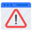 web error, danger, attention, caution sign, alert 