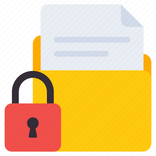 Document security, document safety, document protection, document secure, folder safety icon - Download on Iconfinder