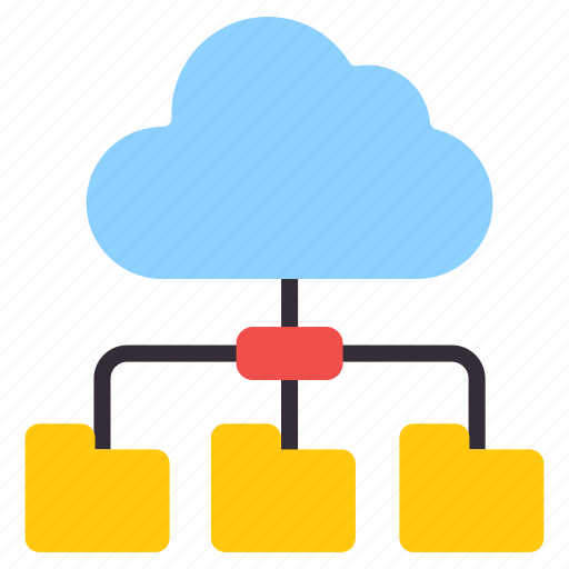 Cloud folders, cloud files, cloud documents, cloud docs, cloud binders icon - Download on Iconfinder