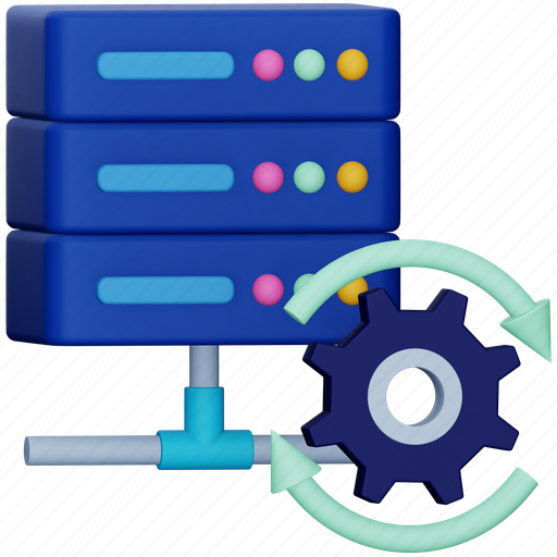 Data, recovery, storage, backup, server, setting, database 3D illustration - Download on Iconfinder