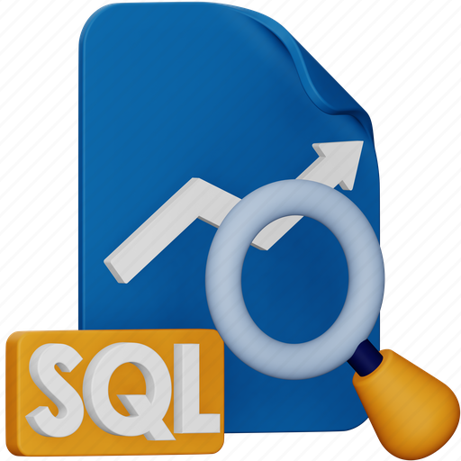 Query, analysis, data, searching, file, arrow, search 3D illustration - Download on Iconfinder