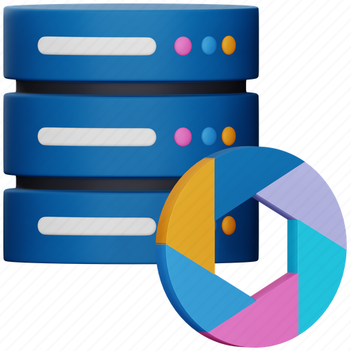 Raw, data, server, hosting, database, storage, network 3D illustration - Download on Iconfinder