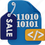 sale, binary, code, html, coding, tag, product 