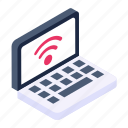 wifi connection, internet connection, broadband network, wireless network, connected laptop 