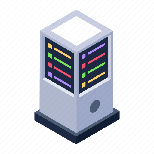Dataserver hub, database, datacenter, big data, server rack icon - Download on Iconfinder
