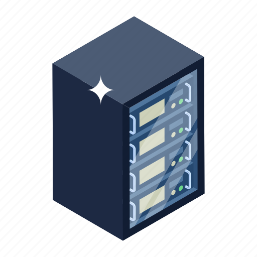 Dataserver, database, data storage rack, big data, server rack icon - Download on Iconfinder