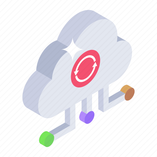 Cloud sync, cloud update, cloud refresh, cloud synchronization, cloud reload icon - Download on Iconfinder