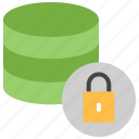 data center, database security, locked, protected database