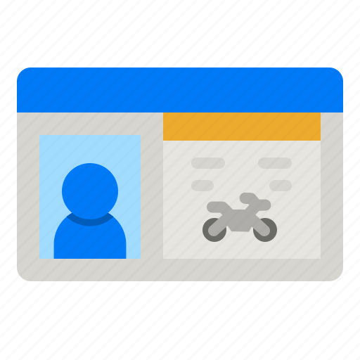 License, driving, identification, card, transportation icon - Download on Iconfinder