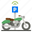 parking, motorcycle, motorbike, transport, area 