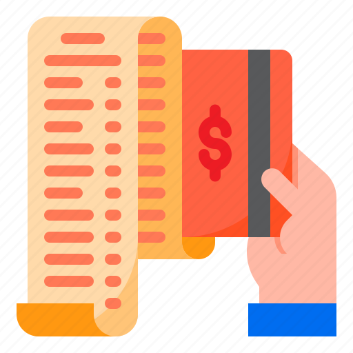 Bill, credit, card, payment, receipt, shopping icon - Download on Iconfinder