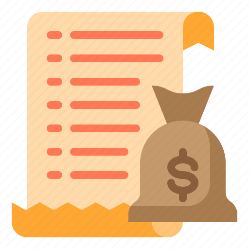 Bill, invoice, payment, money, bag, shopping icon - Download on Iconfinder