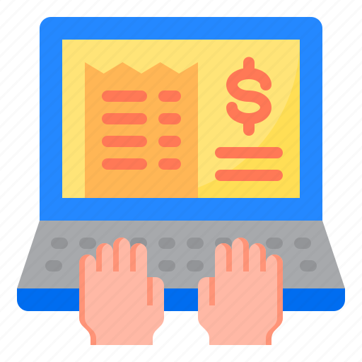 Electronic, bill, payment, finance, laptop icon - Download on Iconfinder