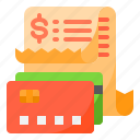 payment, credit, card, bill, receipt, invoice