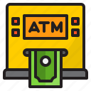 atm, money, cash, machine, bank