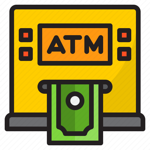 Atm, money, cash, machine, bank icon - Download on Iconfinder