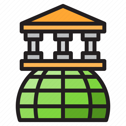 Bank, finance, building, government, global icon - Download on Iconfinder