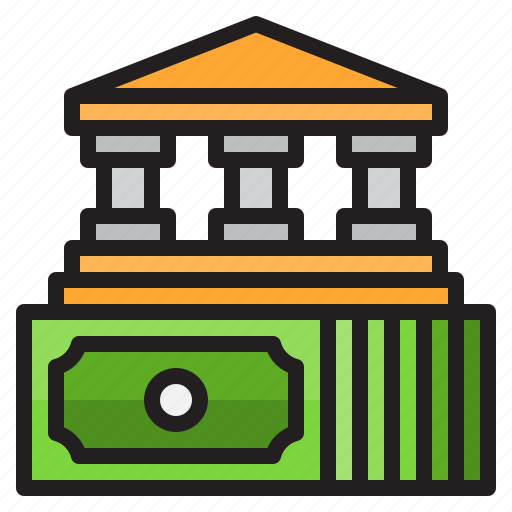 Bank, finance, money, payment, building icon - Download on Iconfinder