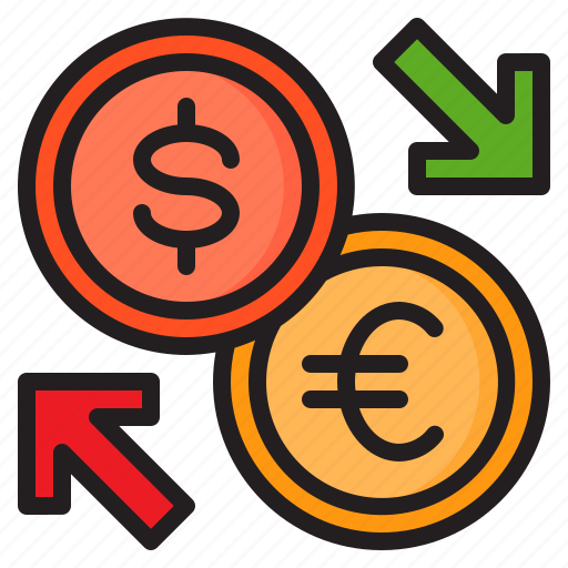 Money, exchange, dollar, euro, coin icon - Download on Iconfinder