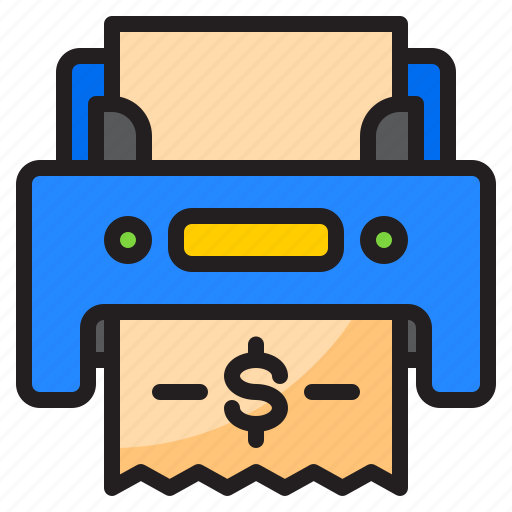 Printer, bill, money, document, payment icon - Download on Iconfinder